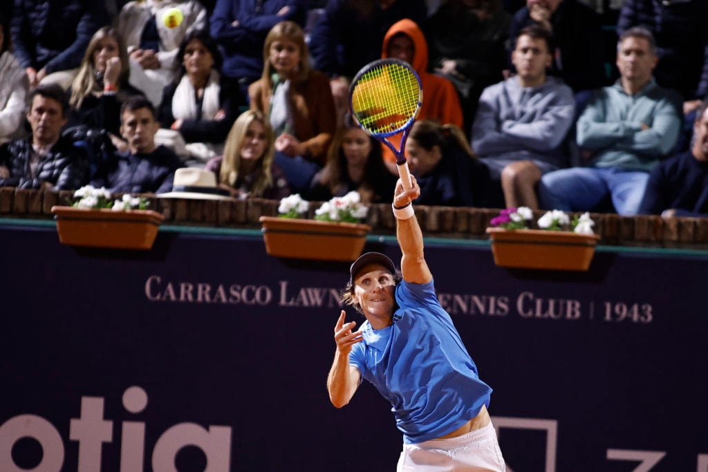 The footballer who won a Premier League title at Manchester United and is now a professional tennis player