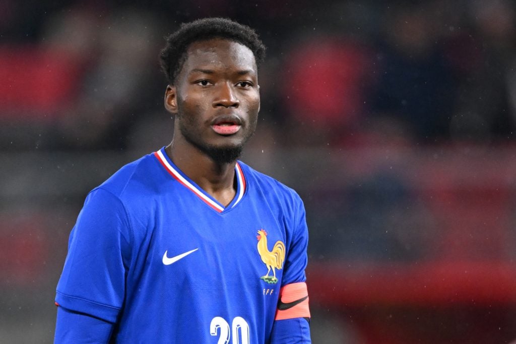 VALENCIENNES - Lucien Agoume of France U21 during the friendly Interland match between France U21 and Germany U21 at Stade du Hainaut on Nov. 19, 2...