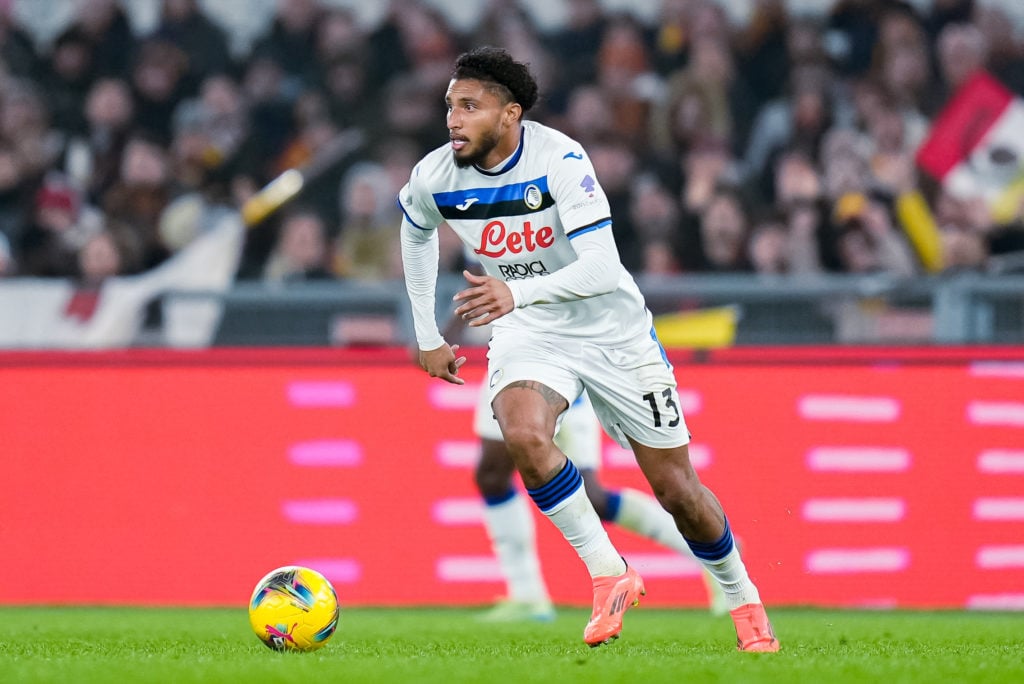 Ederson of Atalanta BC during the Serie A Enilive match between AS Roma and Atalanta BC at Stadio Olimpico on December 02, 2024 in Rome, Italy.