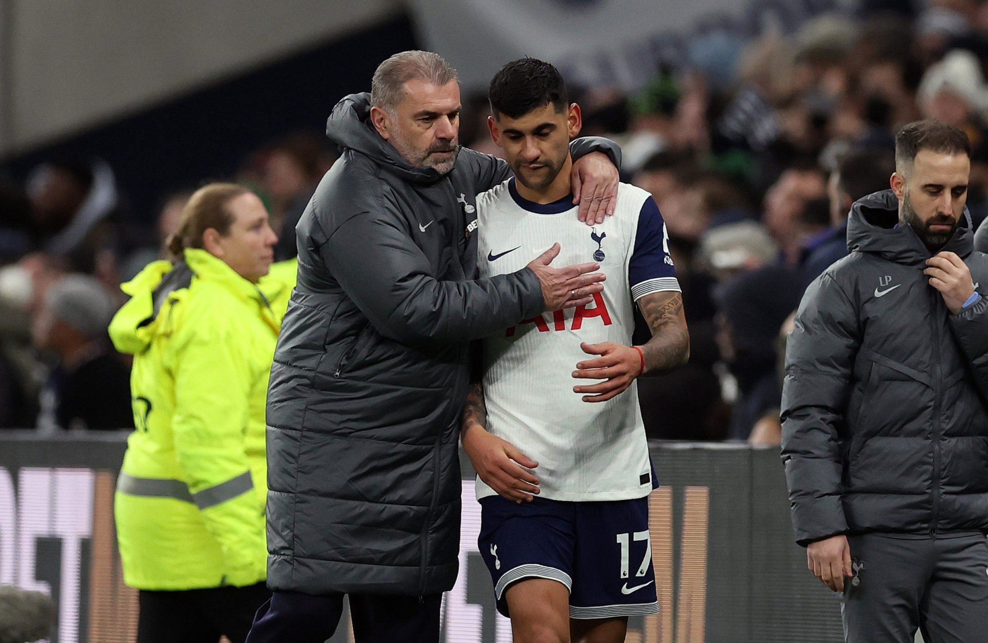 Jamie Carragher Thinks He Spotted Ridiculous Way Cristian Romero Injured Himself In Tottenham