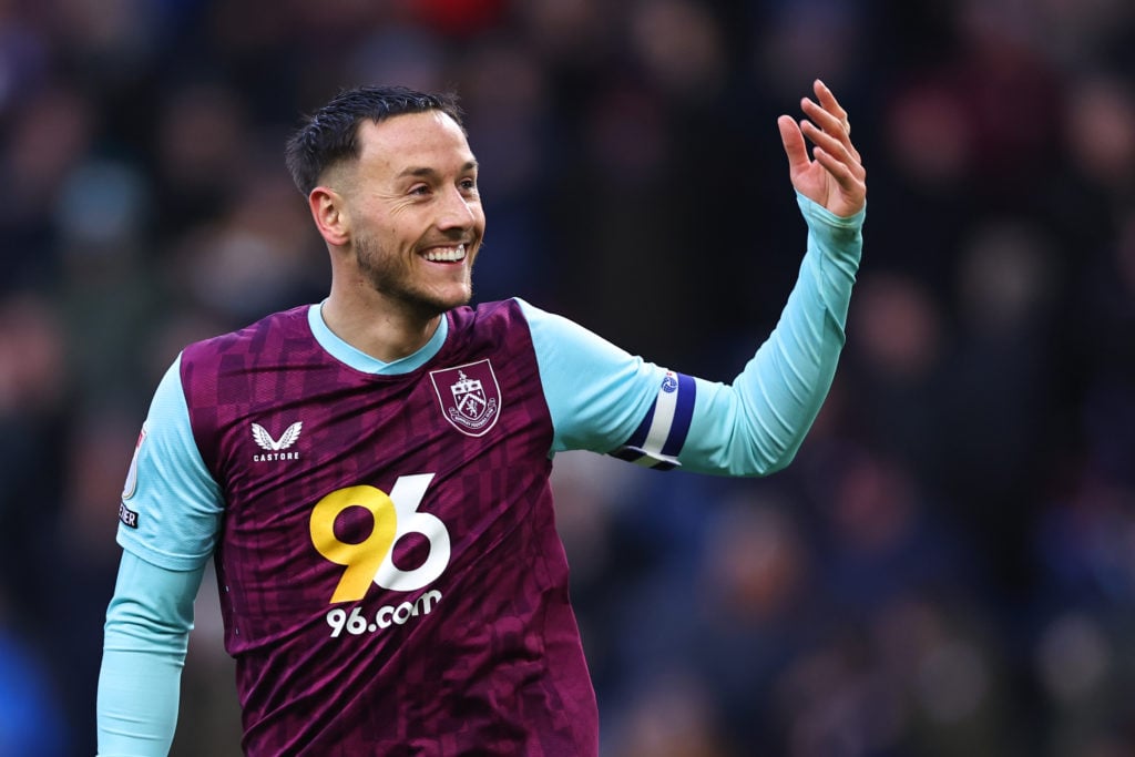 Josh Brownhill of Burnley during the Sky Bet Championship match between Burnley FC and Watford FC at Turf Moor on December 21, 2024 in Burnley, Eng...