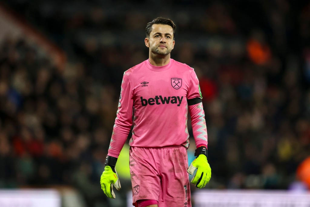 Lukasz Fabianski of West Ham United during the Premier League match between AFC Bournemouth and West Ham United FC at Vitality Stadium on December ...