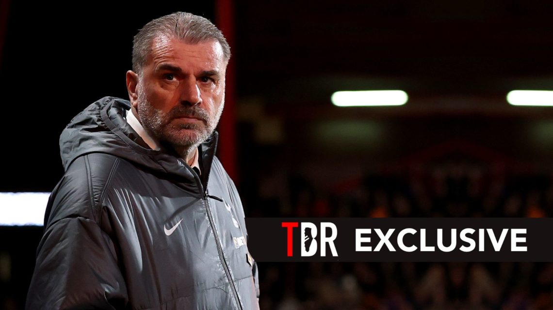 Ange Postecoglou, Manager of Tottenham Hotspur, looks on ahead of the Premier League match