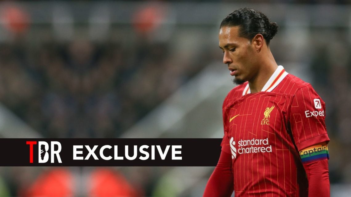 Liverpool's Virgil van Dijk plays during the Premier League match between Newcastle United and Liverpool