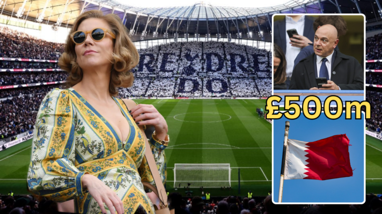 Daniel Levy, Amanda Staveley, Tottenham Hotspur Stadium, Qatar flag