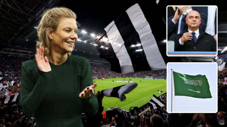 Amanda Staveley, St James' Park, Daniel Levy, Saudi Arabia Flag