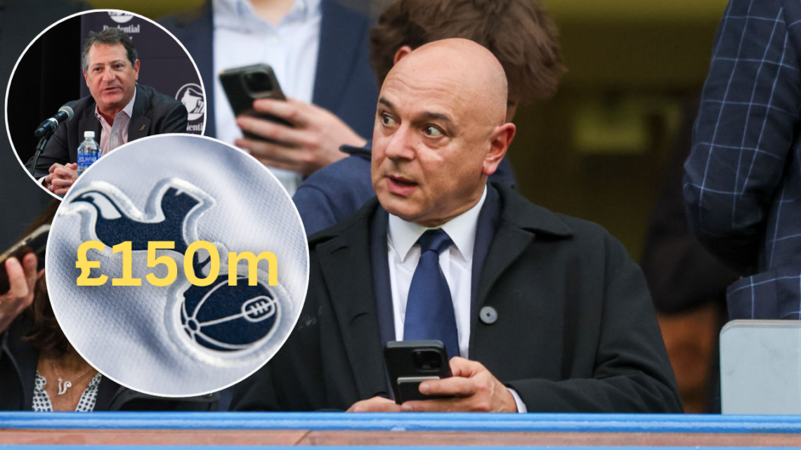 Crystal Palace co-owner David Blitzer, Daniel Levy, Tottenham badge