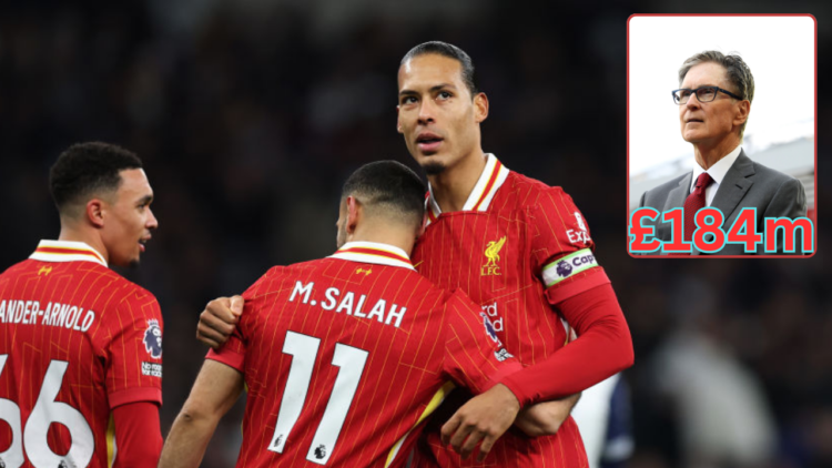 Mohamed Salah, Trent Alexander-Arnold, Virgil van Dijk, Liverpool and FSG owner John Henry