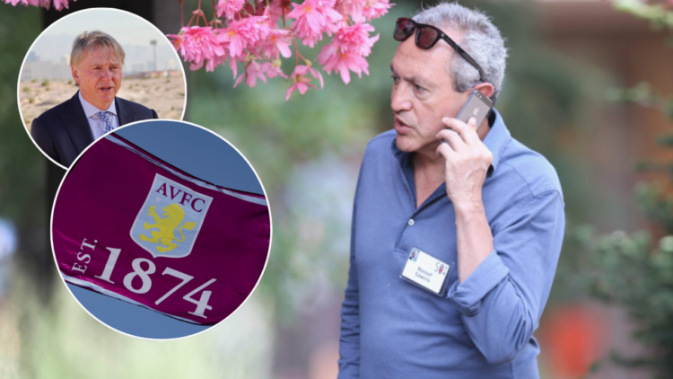 Wes Edens, Nassef Sawiris, Aston Villa badge