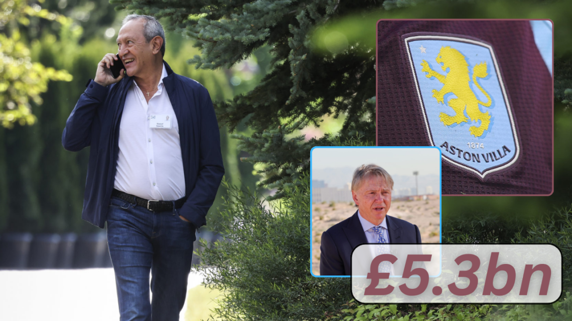 Nassef Sawiris, Wes Edens, Aston Villa badge