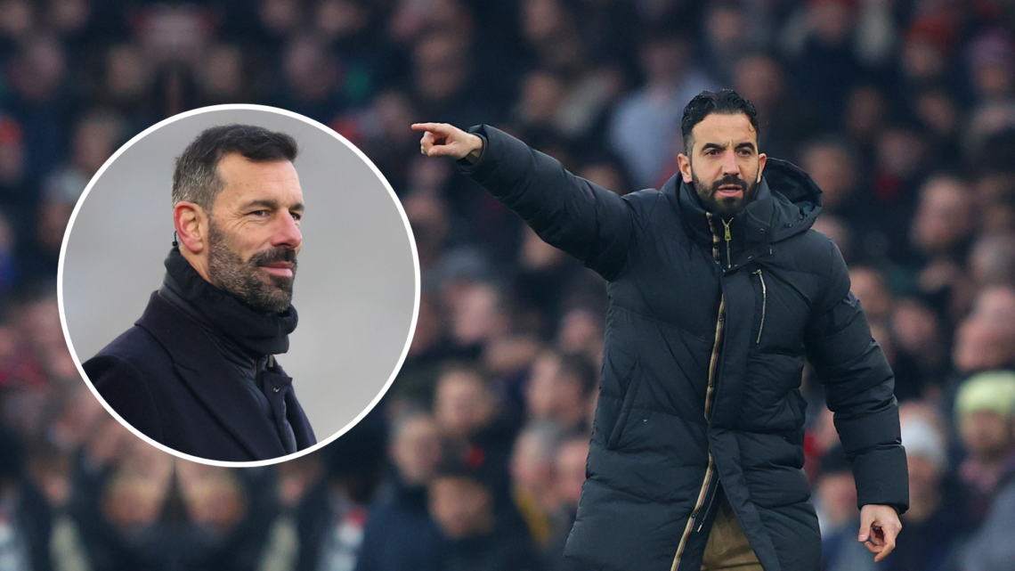 Amorim with Van Nistelrooy as an inset