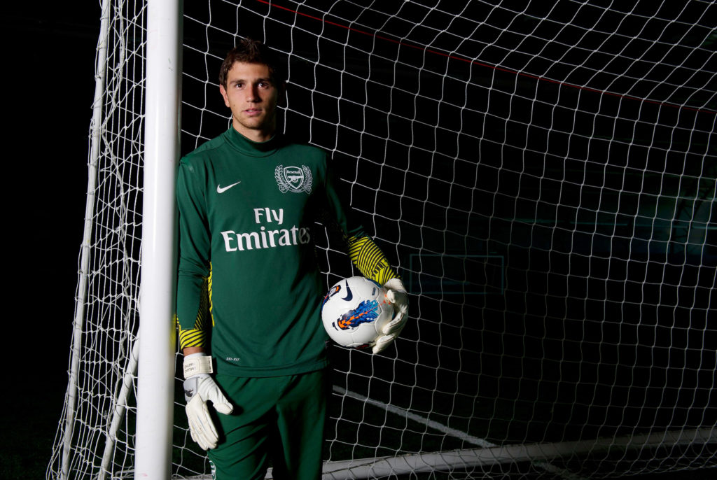 Emiliano Martinez of Arsenal FC Photo Shoot