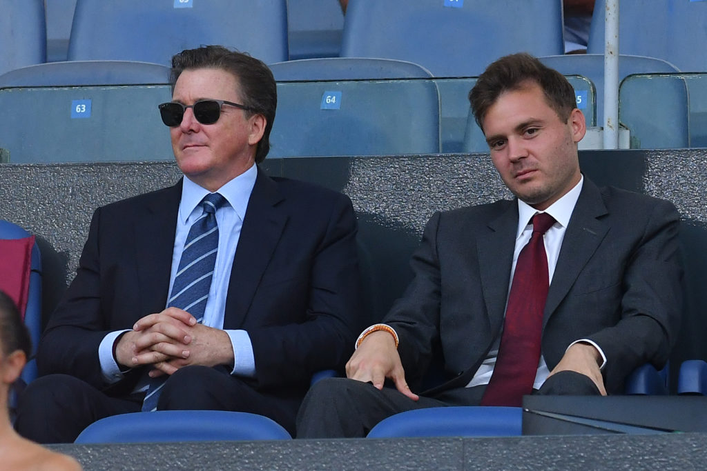 Dan Friedkin and Ryan Friedkin during the friendly match Roma v Shakhtar Donetsk at the Olympic Stadium, Rome, on 7 August 2022