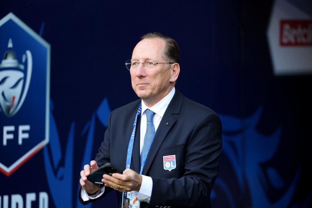 Lyon owner John Textor before Lyon vs PSG.