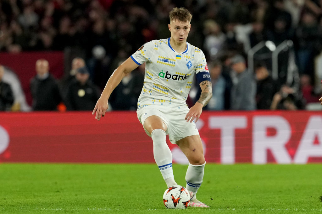Volodymyr Brazhko of Dynamo Kyiv during the Europa League
