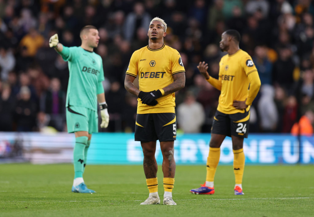 Mario Lemina of Wolverhampton Wanderers during the Premier League match between Wolverhampton Wanderers FC and Ipswich Town FC at Molineux on Dece...