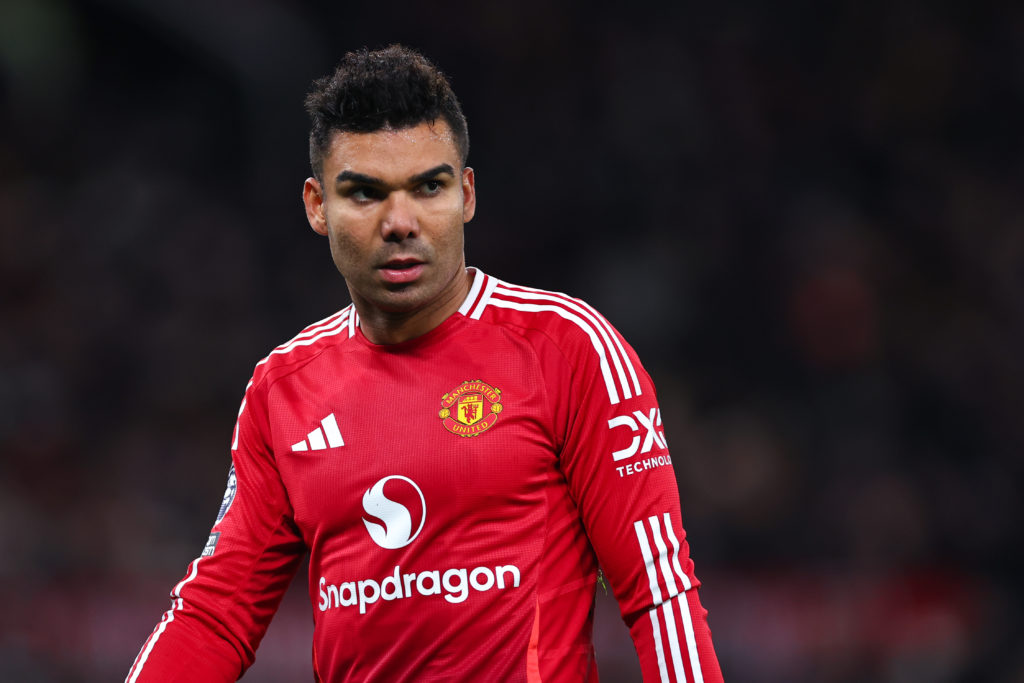 Casemiro in action for Manchester United