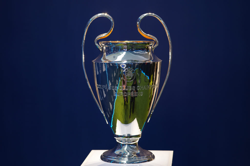 UEFA Champions League trophy in Colombia