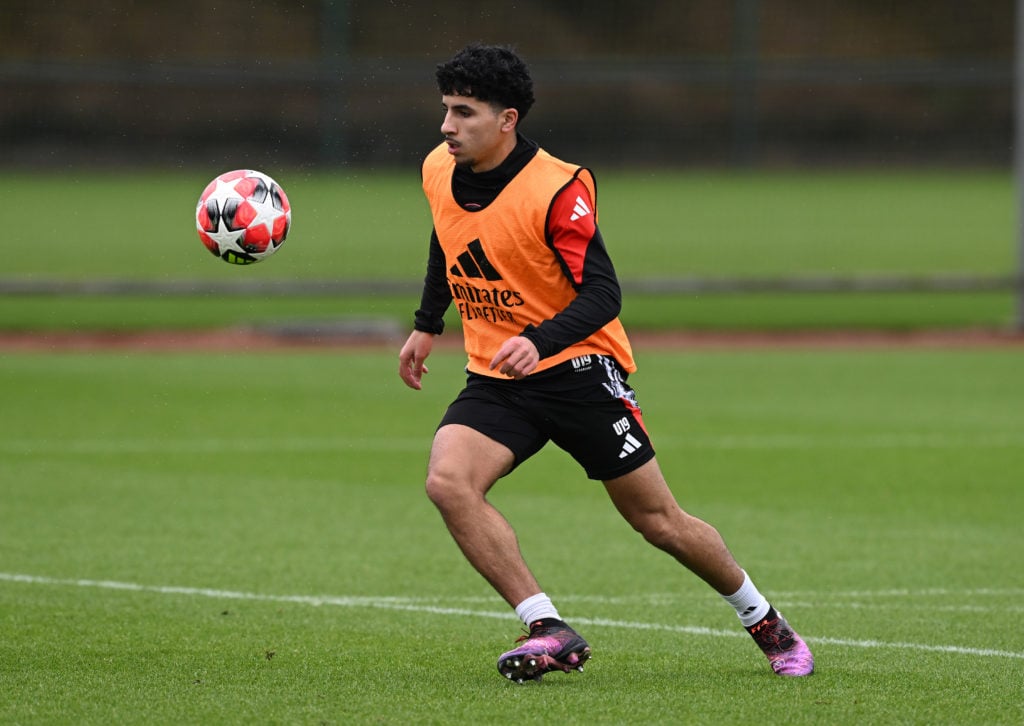 Arsenal FC Training Session And Press Conference - UEFA Champions League 2024/25 League Phase MD8