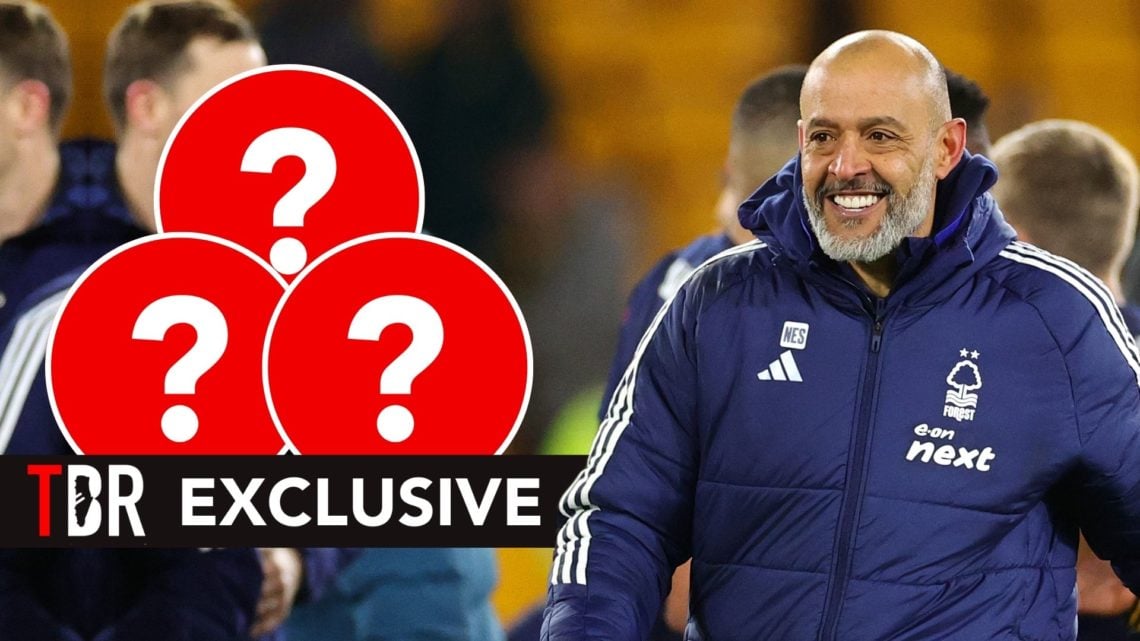 Nuno Espirito Santo, Manager of Nottingham Forest celebrates victory after the Premier League match between Wolverhampton Wanderers FC and Nottingh...