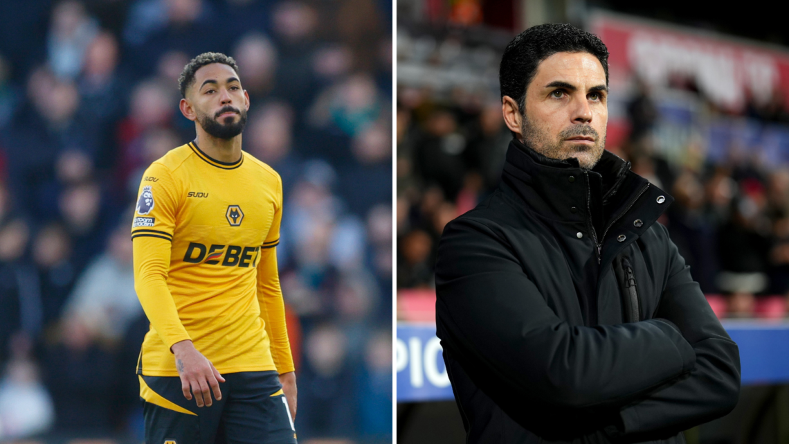 Split of Matheus Cunha and Mikel Arteta