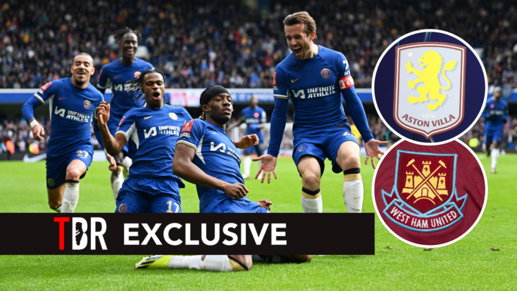 TBR exclusive disguising Carney Chukwuemeka with Aston Villa and West Ham badges
