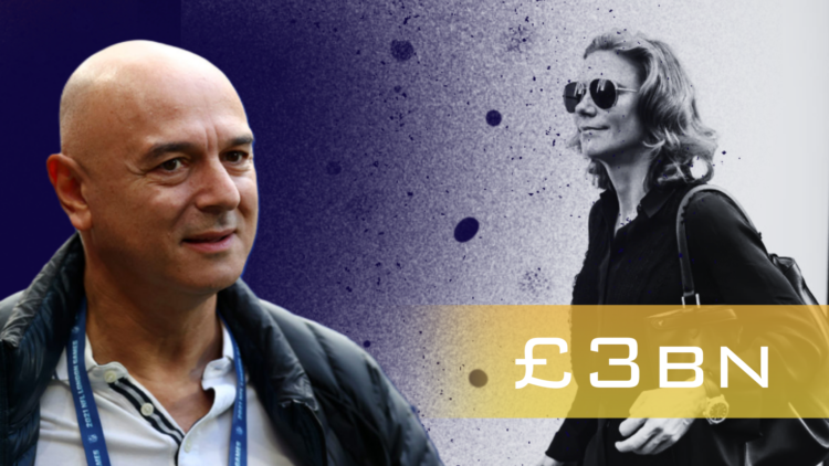 Composite image of Amanda Staveley and Tottenham chairman Daniel Levy