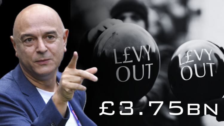 Protests against Tottenham chairman Daniel Levy