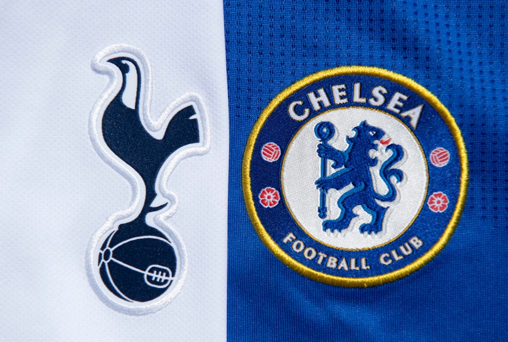 The Tottenham Hotpsur and Chelsea Club Badges