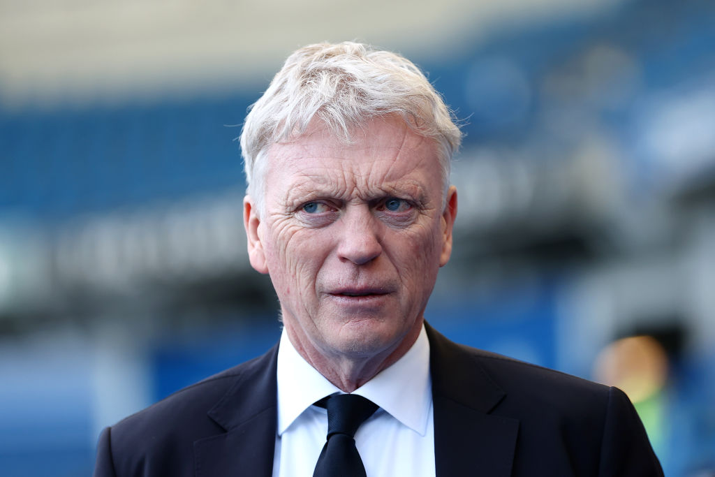 Everton manager David Moyes before a game against Brighton