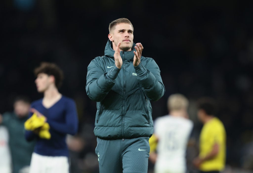 Micky van de Ven after Tottenham Hotspur v IF Elfsborg - UEFA Europa League 2024/25 League Phase MD8