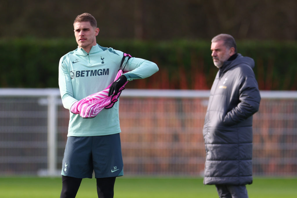 Tottenham Hotspur Training Session And Press Conference - UEFA Europa League 2024/25 League Phase MD8