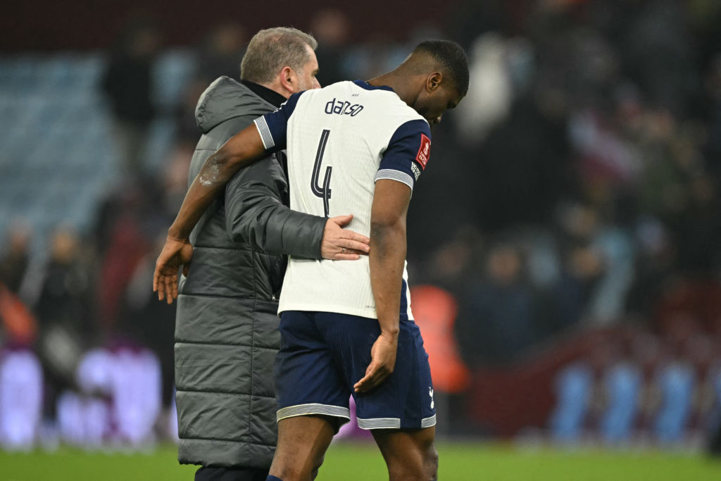 Kevin Danso after ASTON VILLA vs TOTTENHAM