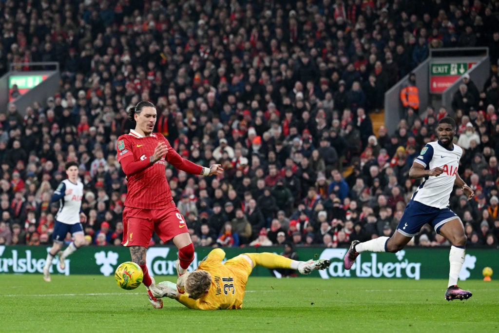 Liverpool v Tottenham Hotspur - Carabao Cup Semi Final Second Leg