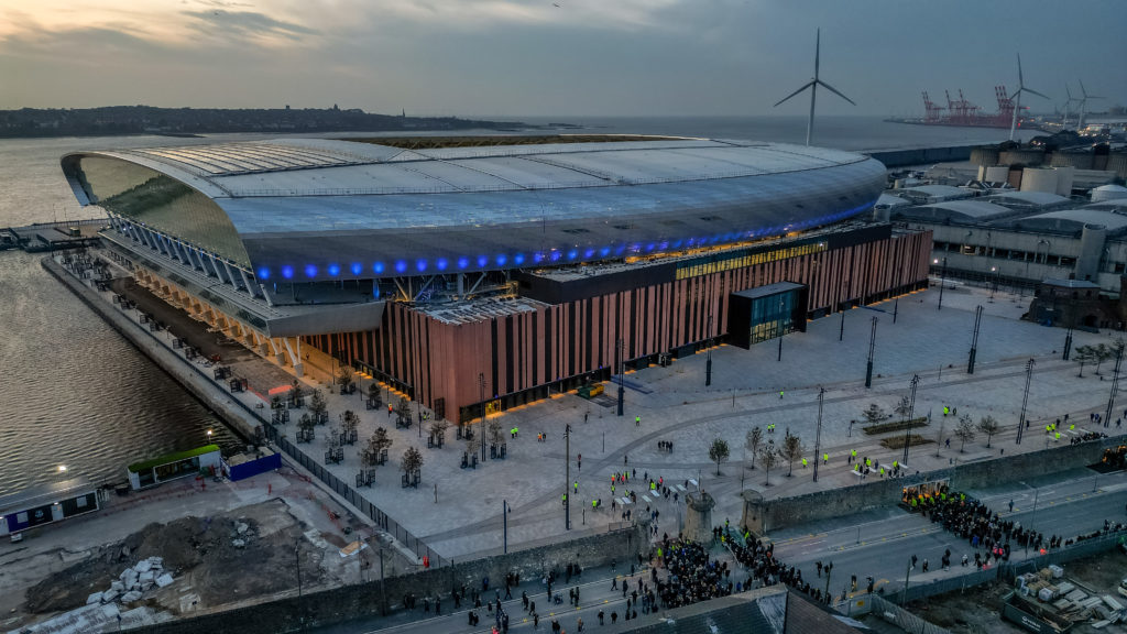 New Everton Stadium Holds First Test Event