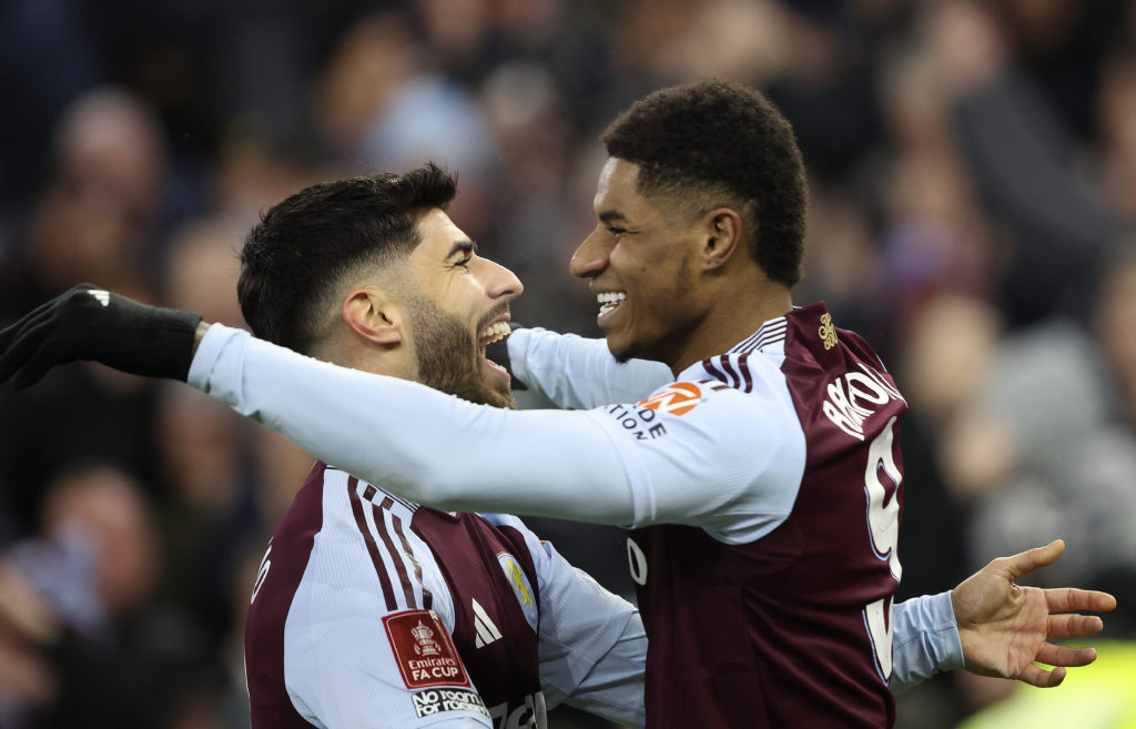 Aston Villa loan duo Marco Asensio and Marcus Rashford
