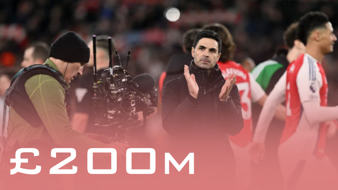 Arsenal manager Mikel Arteta applauds fans after 5-1 victory over Manchester City