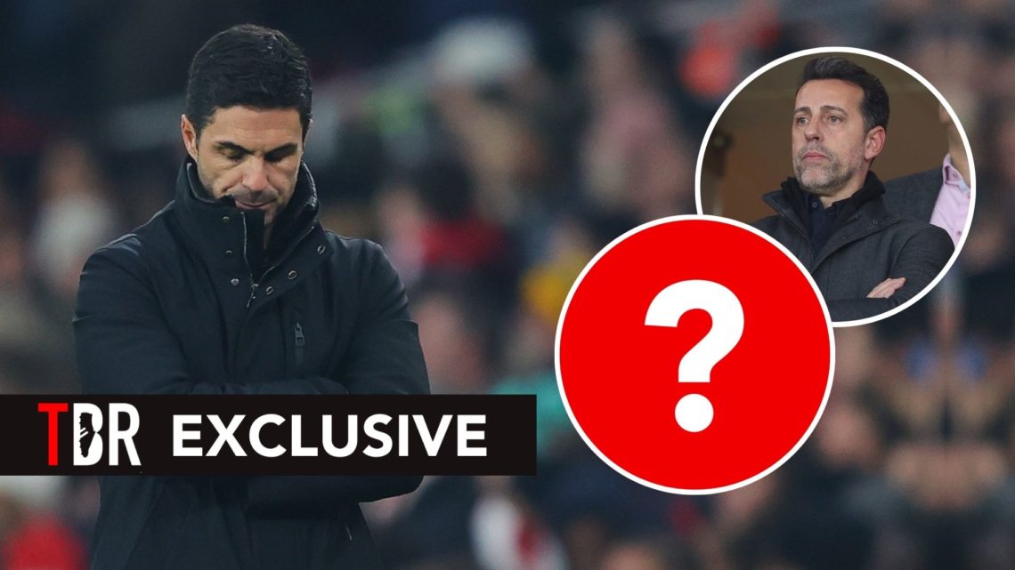 Mikel Arteta, manager of Arsenal, looks dejected during the Emirates FA Cup Third Round match between Arsenal and Manchester United at Emirates Sta...