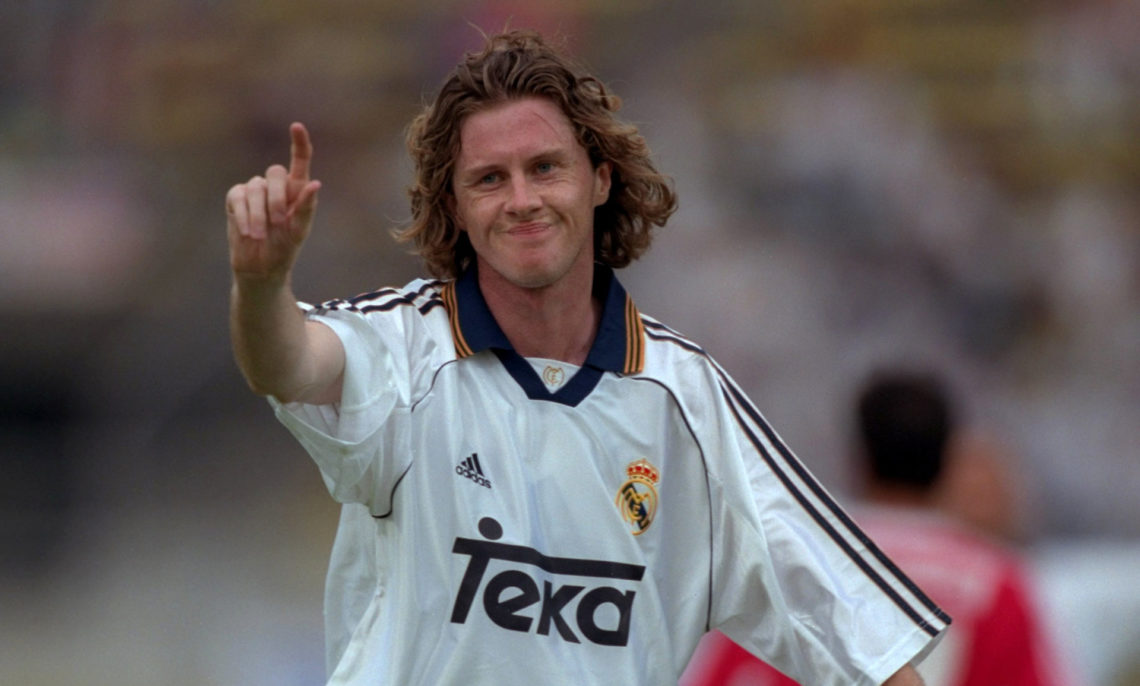 Jul 1999:  Steve McManaman of Real Madrid during a pre-season friendly against Lausanne Sports in Lausannne, Switzerland.  Mandatory Credit: Ben Ra...