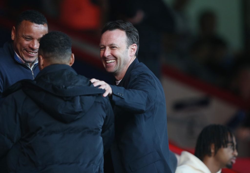 Dougie Freedman watching the Crystal Palace U21 side at Selhurst Park.