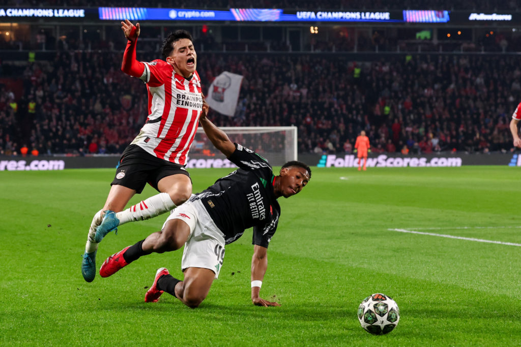 PSV Eindhoven v Arsenal FC - UEFA Champions League 2024/25 Round of 16 First Leg