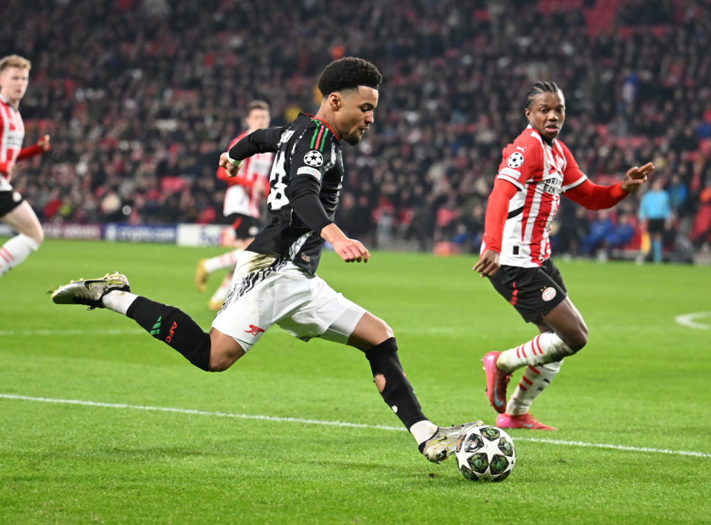 PSV Eindhoven v Arsenal FC - UEFA Champions League 2024/25 Round of 16 First Leg