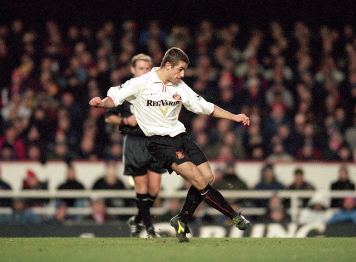 30 Dec 2000:  Kevin Phillips scores from the penalty spot for Sunderland during the FA Carling Premier League match against Arsenal played at Highb...