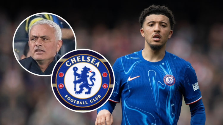 Jadon Sancho of Chelsea during the Premier League match between Arsenal FC and Chelsea FC at Emirates Stadium on March 16, 2025 in London, England ...