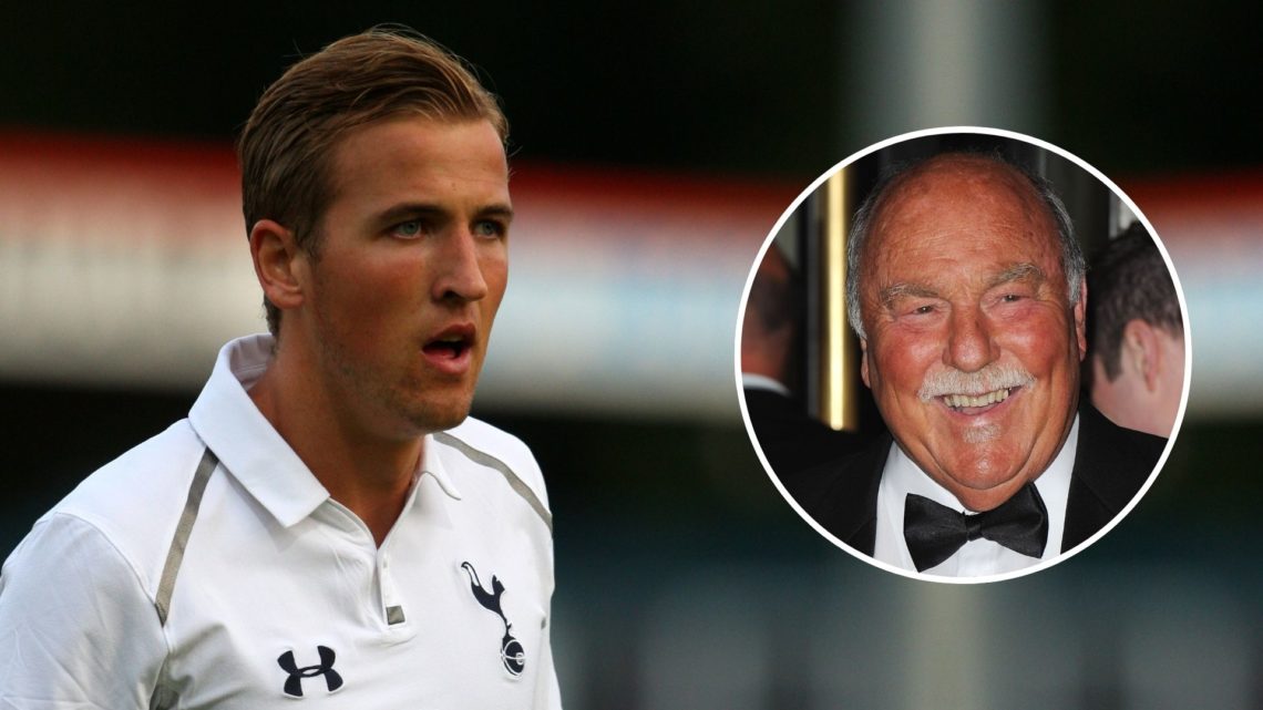 Harry Kane of Tottenham Hotspur in 2012. Inset, Jimmy Greaves.