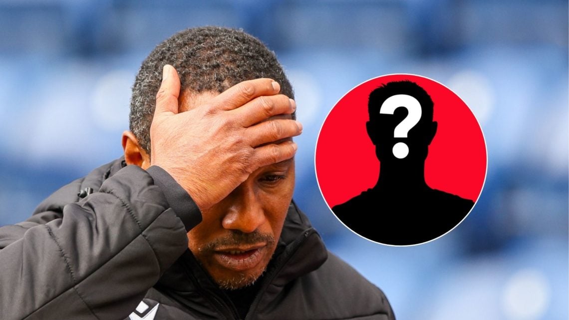 Paul Ince with inset of mystery player silhouette