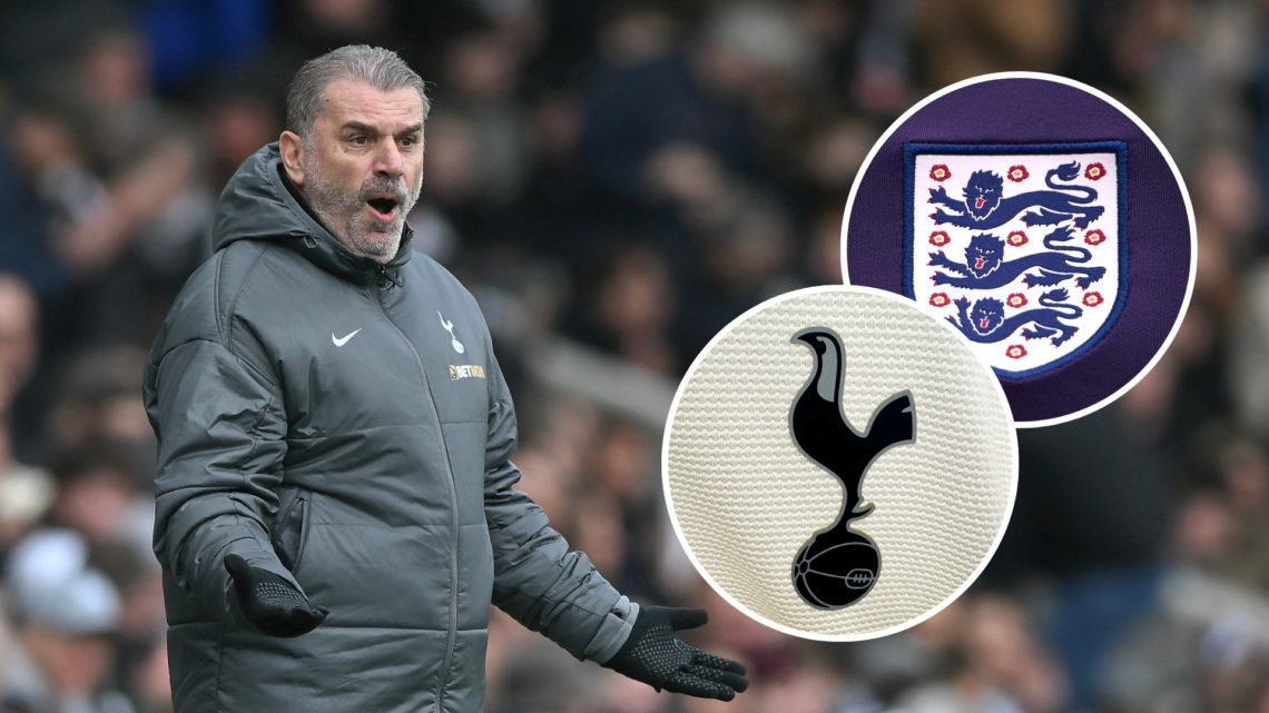 Ange Postecoglou of Tottenham Hotspur gestures during the Premier League match between Fulham FC and Tottenham Hotspur FC at Craven Cottage on Marc...