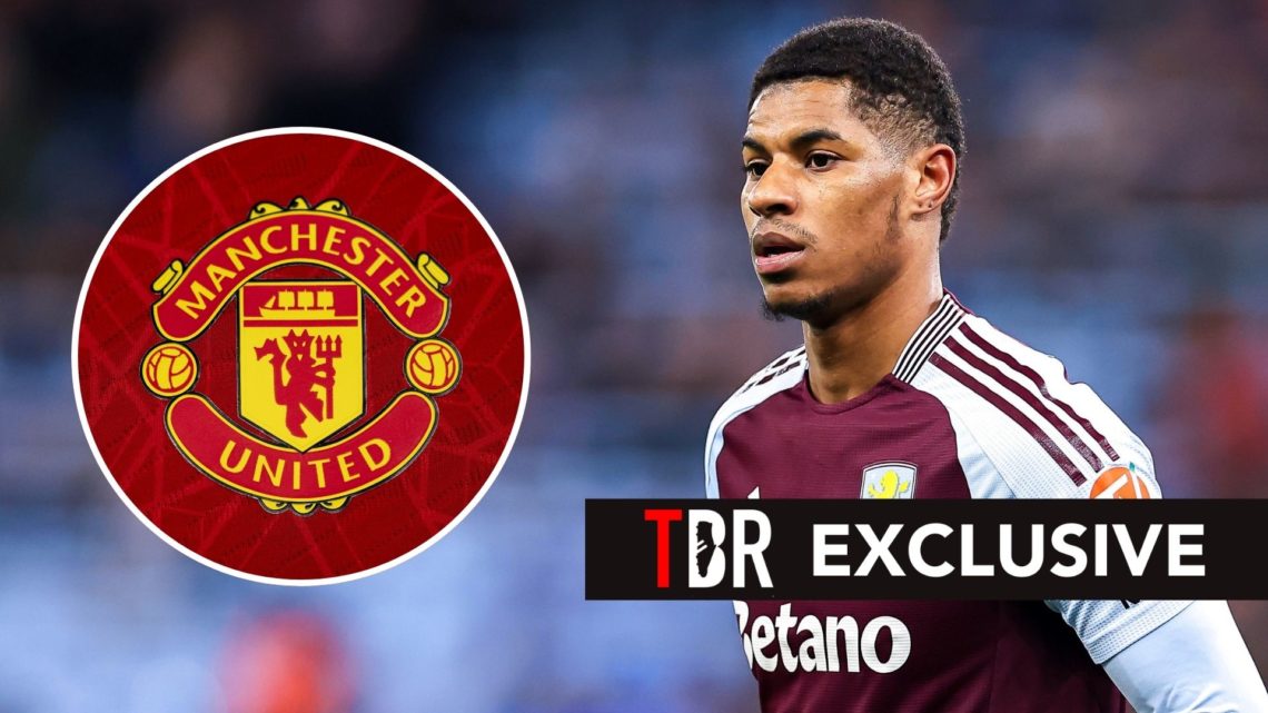 Marcus Rashford of Aston Villa during the UEFA Champions League 2024/25 Round of 16 Second Leg match between Aston Villa FC and Club Brugge KV. Ins...