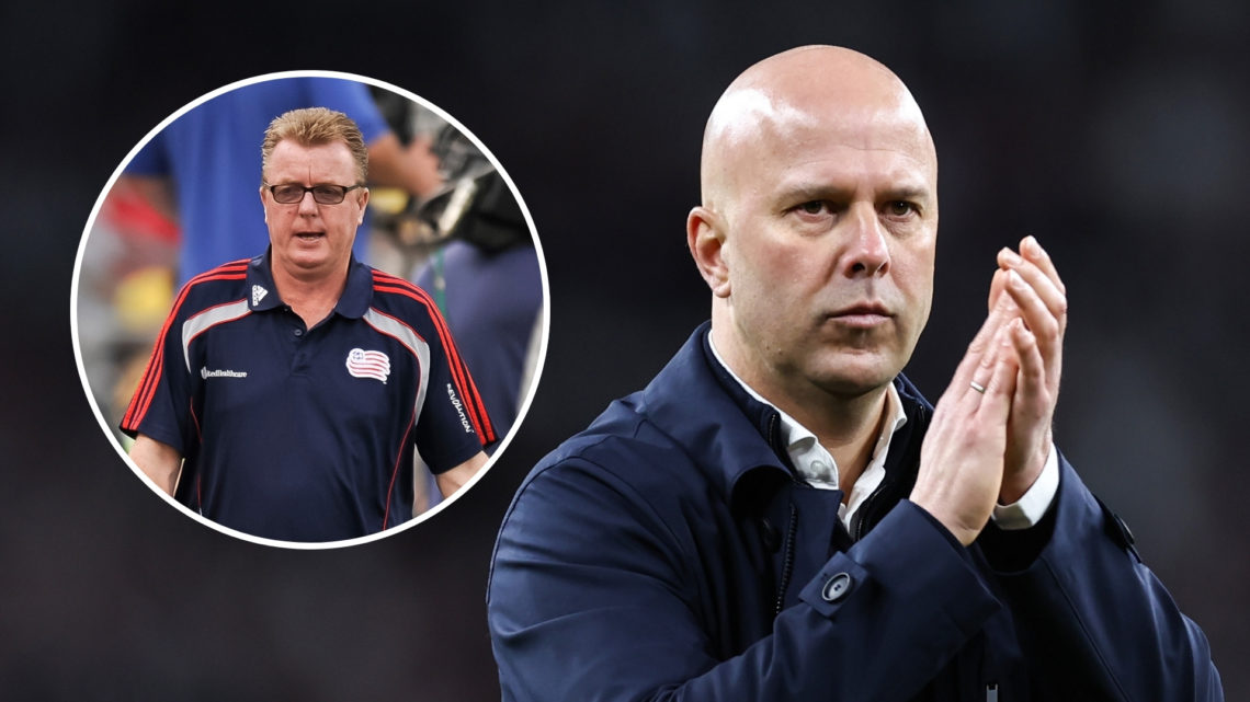 Split of Liverpool manager Arne Slot during the Carabao Cup Final between Liverpool and Newcastle United at Wembley Stadium on March 16, 2025 in Lo...