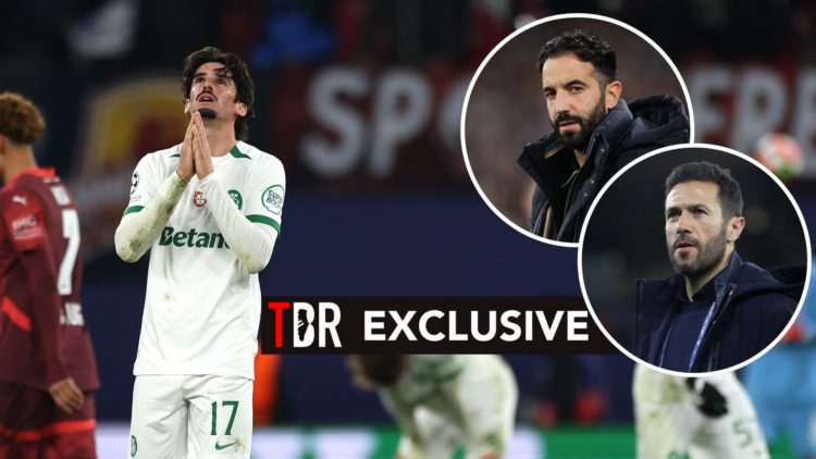 Trincao of Sporting CP looks dejected after the UEFA Champions League 2024/25 League Phase MD7 match between RB Leipzig and Sporting Clube de Portu...